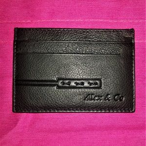 NWOT Unisex Italian Leather Credit Card Case